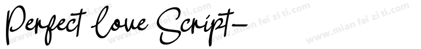 Perfect Love Script字体转换